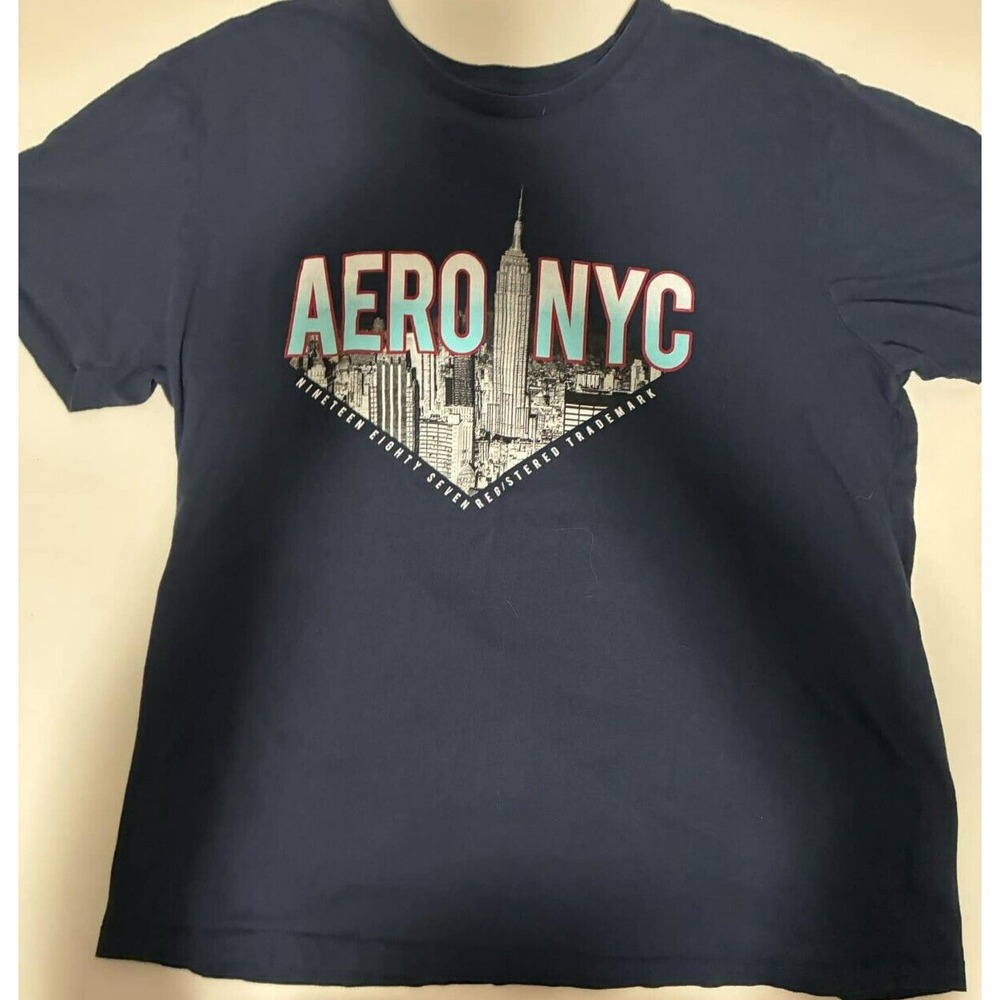 Aeropostate men's XL navy blue graphic nyc‎ t-shirt